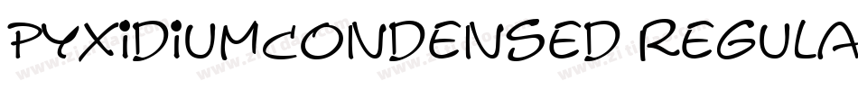 PyxidiumCondensed Regular字体转换